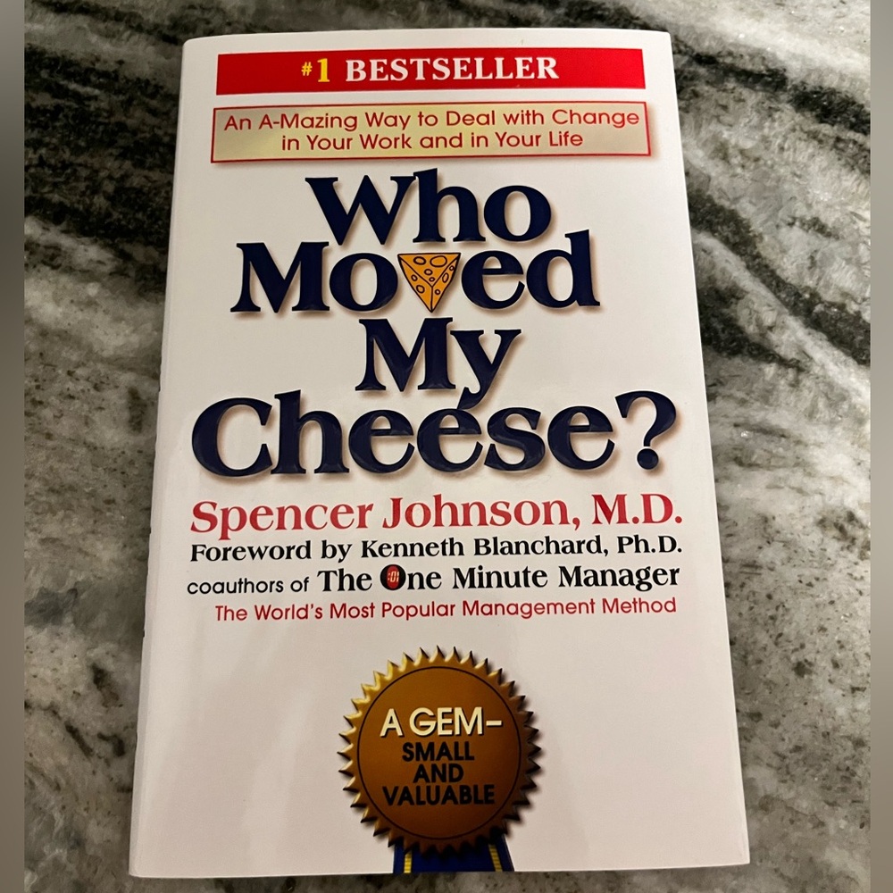 Hardcover Book.  Who moved my cheese.
